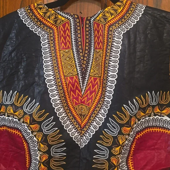 NWOT Colorful Sleeveless Dashiki Top - Picture 3 of 3